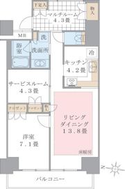 Brillia ist 東雲キャナルコートの間取り画像