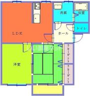 丘の上ハイツの間取り画像