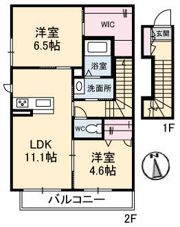 シャーメゾン上之町の間取り画像