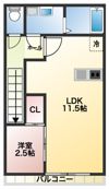 Prevoyance桜並木駅東の間取り画像