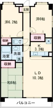 ライフ・コア前橋の間取り画像