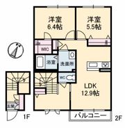 シャーメゾン中府の間取り画像
