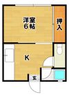 コーポ奥名Aの間取り画像