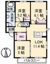 ロイヤル フェルティ F棟の間取り画像
