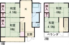 久能一戸建の間取り画像