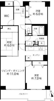 T’s garden府中の間取り画像