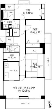 T’s garden府中の間取り画像
