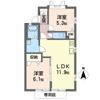 グリーンステージ白山 Dの間取り画像