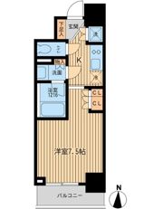 HF上野入谷レジデンスの間取り画像