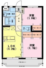 ユーミーアローレの間取り画像