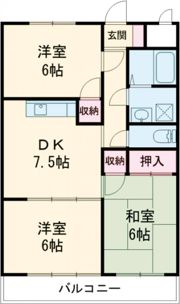 シャトル玉川の間取り画像