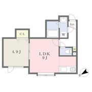 マンションKの間取り画像