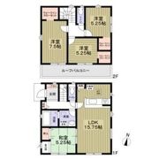 小田原市酒匂3丁目戸建の間取り画像