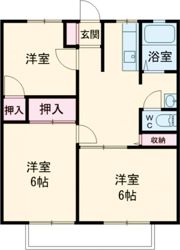 ハイツファミールの間取り画像