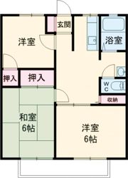ハイツファミールの間取り画像