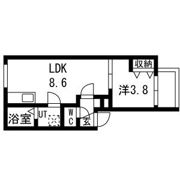 La Vita二日市駅前Ⅴの間取り画像