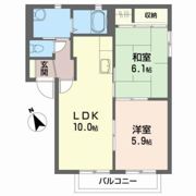 コーポサンライズ Bの間取り画像