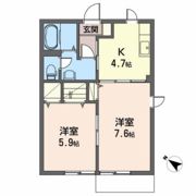 シャーメゾンストリームAの間取り画像