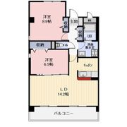 リヴェール末広Ⅱの間取り画像