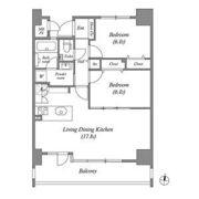 茶屋ヶ坂ライズの間取り画像
