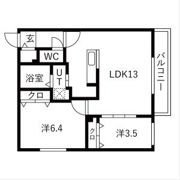 La・isola月寒(ライゾラツキサム)の間取り画像