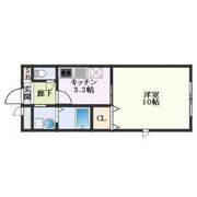アンプルール クラージュ ウエストヒルズの間取り画像