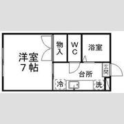 コーポ一栗の間取り画像
