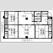 センユーハイツの間取り画像
