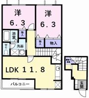 エバーグリーンの間取り画像