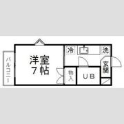 ピースフル錦町(家具家電付)の間取り画像