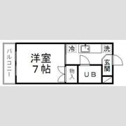 ピースフル錦町(家具家電付)の間取り画像