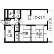松屋南八木山の間取り画像