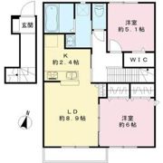 メルベーユFⅢの間取り画像