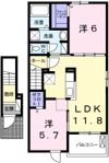 Rグレイ砥堀の間取り画像