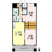 カスタリア志賀本通の間取り画像