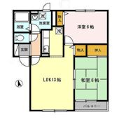 ハイドパーク Bの間取り画像