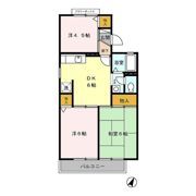 ロイヤルタウン泉 Dの間取り画像