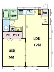 第二岸田ハイツの間取り画像