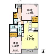 サニープレイス十一屋 C棟の間取り画像