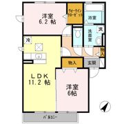 シャンテ高山台A棟の間取り画像