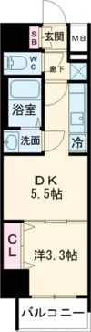ディアレイシャス名古屋中村公園の間取り画像
