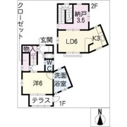 閑放荘の間取り画像