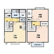 中丘ハイツBの間取り画像