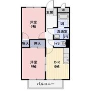 Surplus和田原B棟の間取り画像