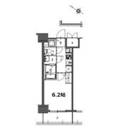 S-RESIDENCE神宮西駅前ascent(アセント)の間取り画像