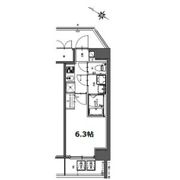 S-RESIDENCE神宮西駅前ascent(アセント)の間取り画像