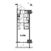 S-RESIDENCE神宮西駅前ascent(アセント)の間取り画像