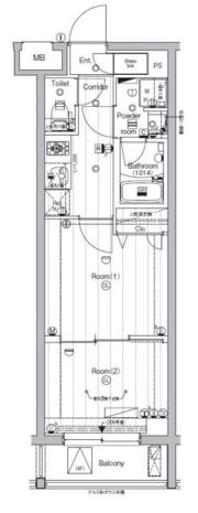 PREMIUM CUBE 東高円寺の間取り画像
