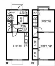 Apricot House A・Bの間取り画像