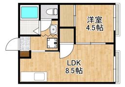 さくらアパート A棟の間取り画像